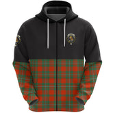 MacGregor Ancient Clan Half Of Tartan Zipper Hoodie